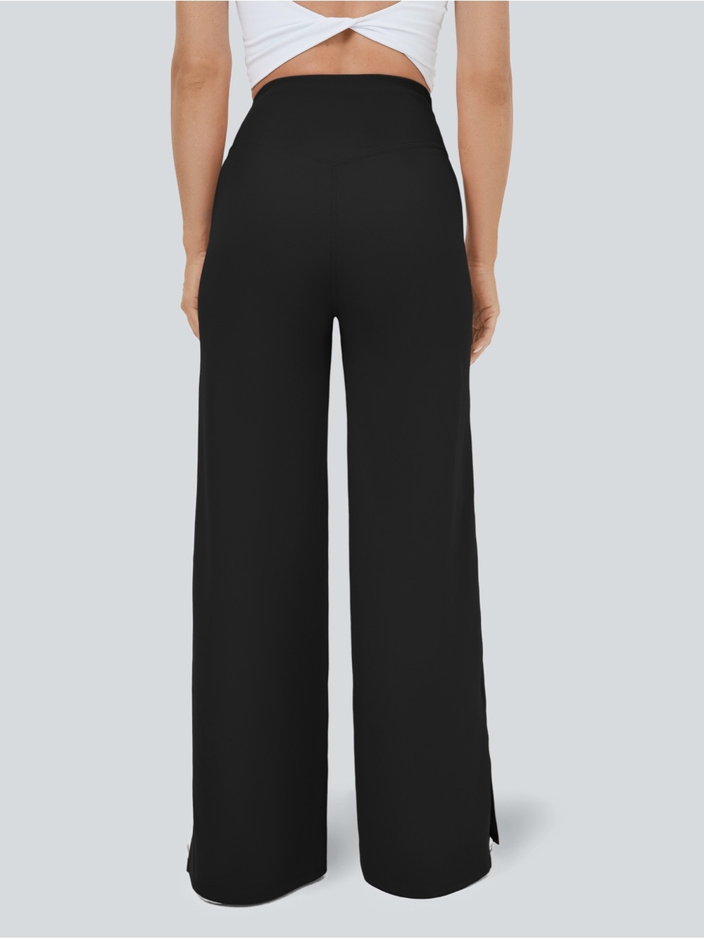 Halara DayStretch Crossover Pocket Hem Wide Leg Yoga Pants - Picture 5 of 8